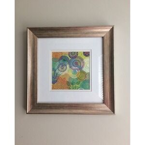 Circle of‎ Flowers Framed Modern Print